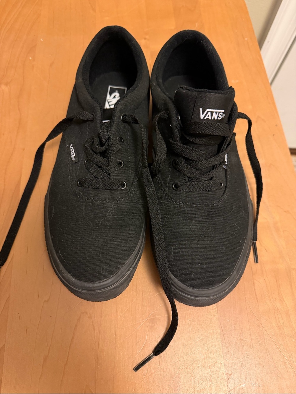 Vans Men's Classic Black Canvas Sneakers
